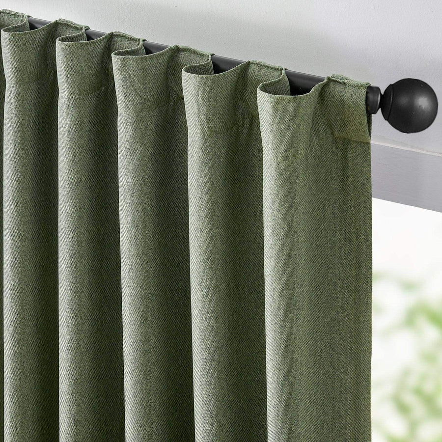 Two-Tone Damask Floral 3-in-1 Curtains - Jinchan Home