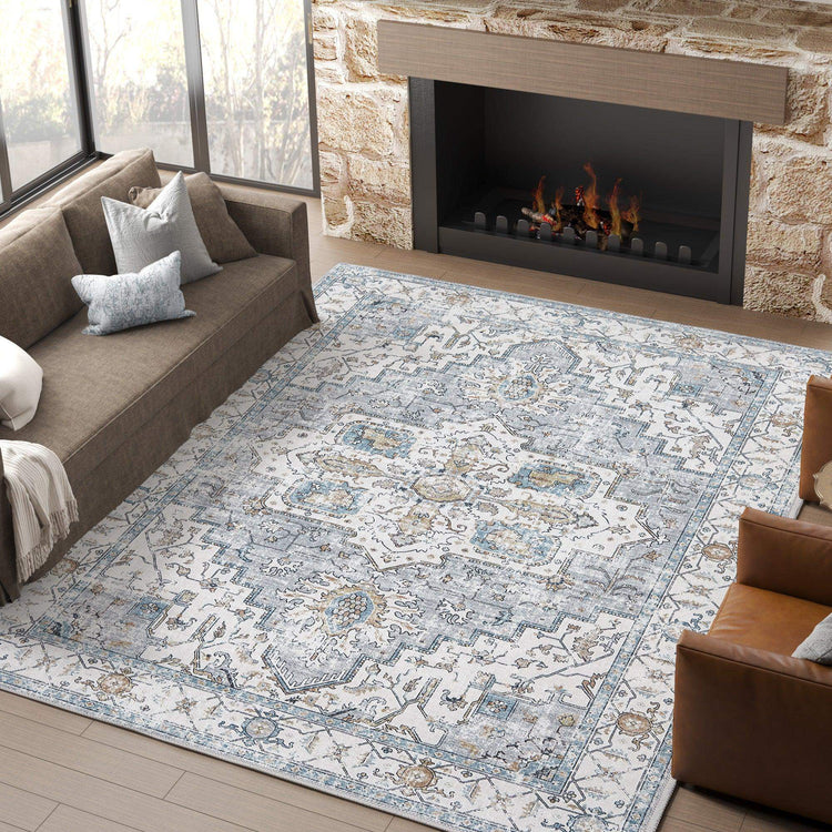 Vintage Persian Medallion Rug - Jinchan Home