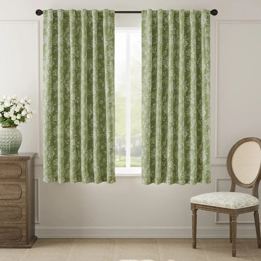 Rosewood Toile Curtains - Jinchan Home