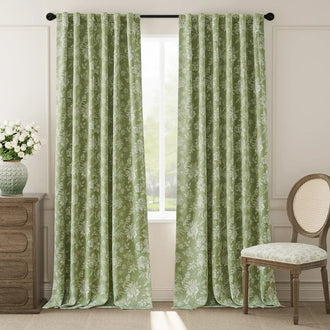 
                    
                      Rosewood Toile Curtains - Jinchan Home
                    
                  