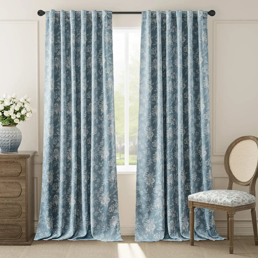 Rosewood Toile Curtains - Jinchan Home