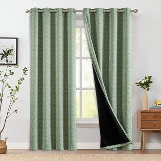
                    
                      Dark-Toned Boho Geometric Grommet Curtains - Jinchan Home
                    
                  