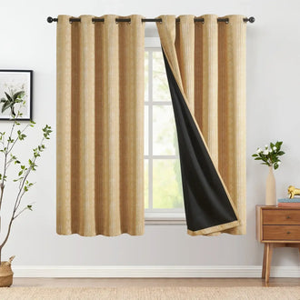 
                    
                      Dark-Toned Boho Geometric Grommet Curtains - Jinchan Home
                    
                  