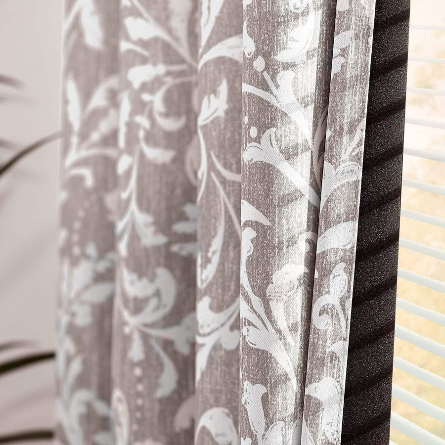 Vintage Scroll Pattern Curtains - Jinchan Home