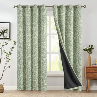 
                    
                      Vintage Scroll Pattern Curtains - Jinchan Home
                    
                  