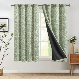 
                    
                      Vintage Scroll Pattern Curtains - Jinchan Home
                    
                  