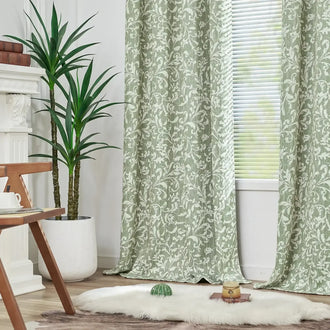 
                    
                      Vintage Scroll Pattern Curtains - Jinchan Home
                    
                  