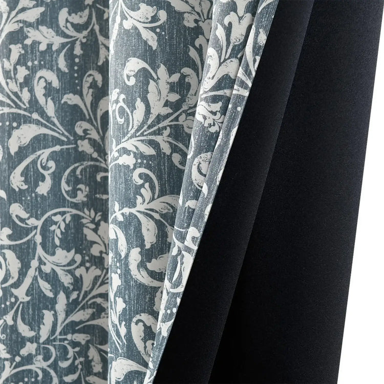 Vintage Scroll Pattern Curtains - Jinchan Home