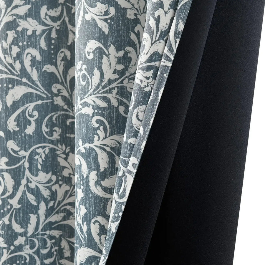 Vintage Scroll Pattern Curtains - Jinchan Home