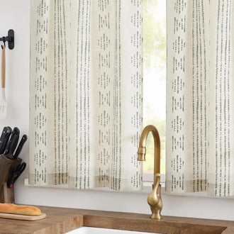 
                    
                      Boho Linen Rod Pocket Kitchen Curtains - Jinchan Home
                    
                  