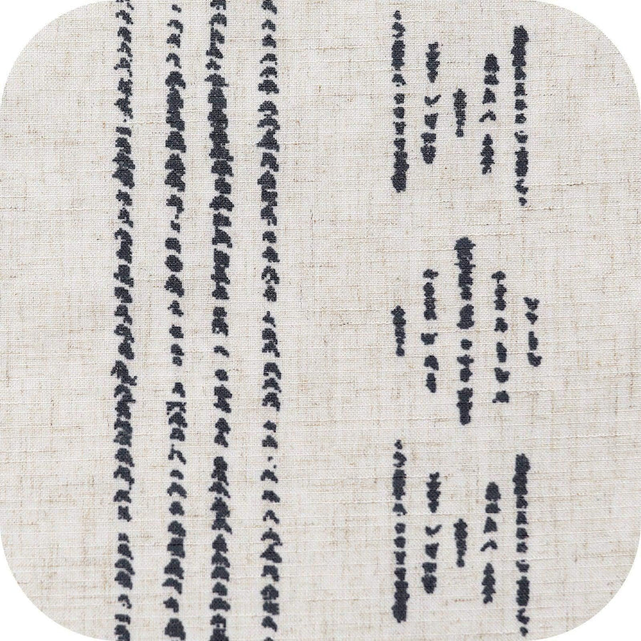 Boho Linen Rod Pocket Kitchen Curtains - Jinchan Home