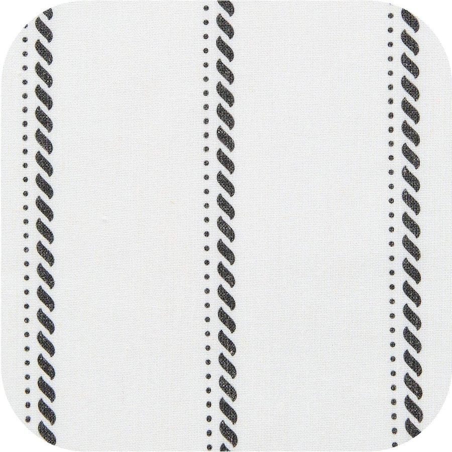 Linen Striped Kitchen Curtains - Jinchan Home