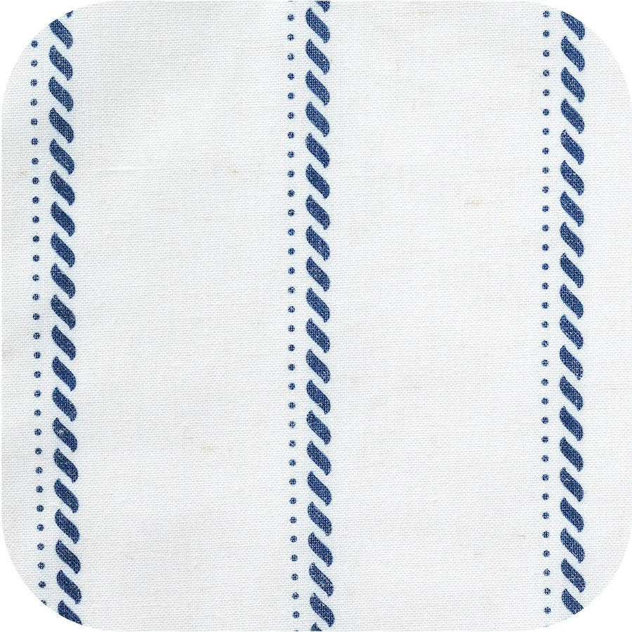 Linen Striped Kitchen Curtains - Jinchan Home
