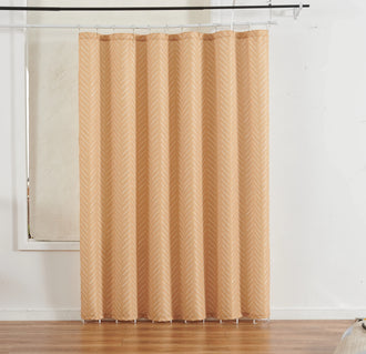 
                    
                      Solid Herringbone Waterproof Shower Curtain - Jinchan Home
                    
                  