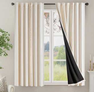 
                    
                      Boho Geometric Jacquard Curtains - Jinchan Home
                    
                  