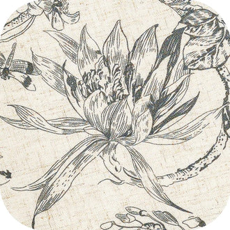
                    
                      Ink Floral & Dragonfly Kitchen Curtains - Jinchan Home
                    
                  