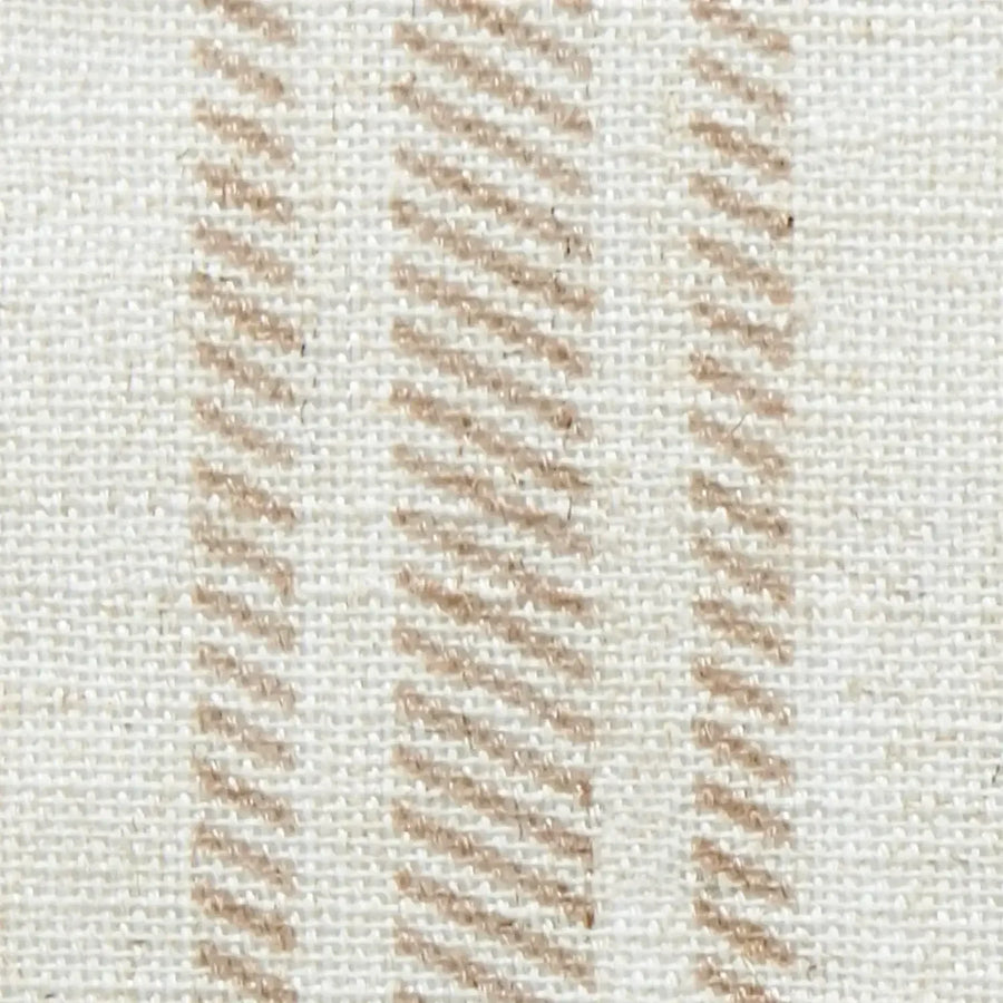 Twill Striped Linen Blend Rod Pocket Kitchen Curtains - Jinchan Home