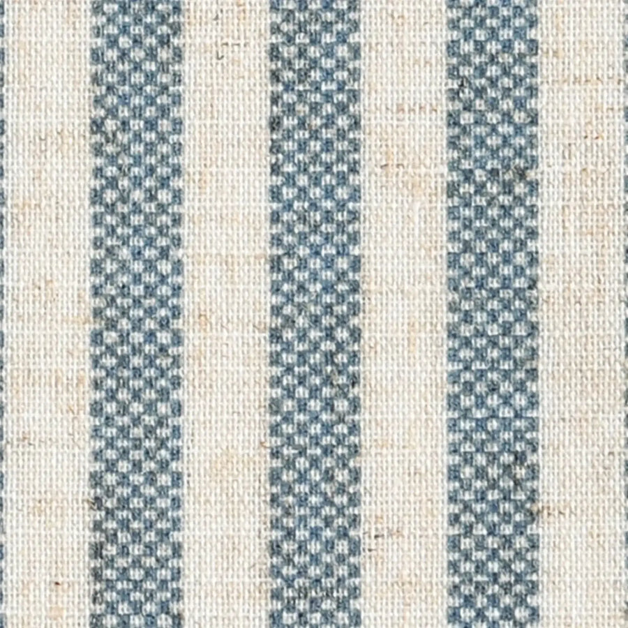 Striped Tab Top Linen Kitchen Curtains - Jinchan Home