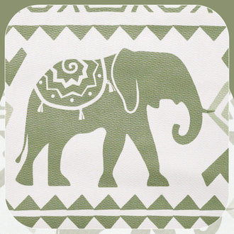 Tropical Elephant & Palm Shower Curtain - Jinchan Home