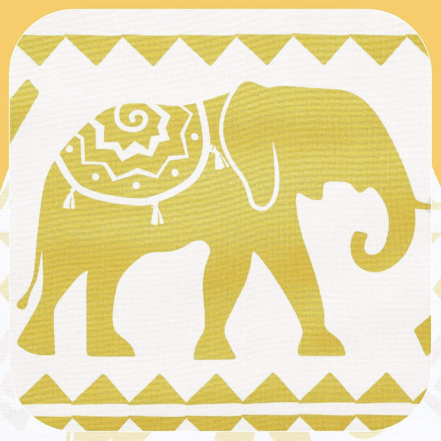 Tropical Elephant & Palm Shower Curtain - Jinchan Home