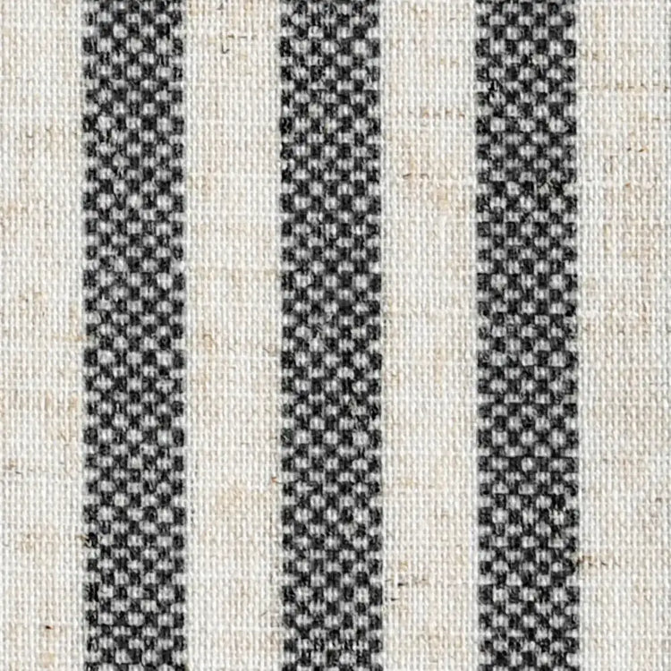 Tie Top Striped Linen Kitchen Curtains - Jinchan Home