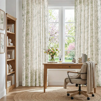 
                    
                      Amelie Floral Linen Blend Curtains - Jinchan Home
                    
                  