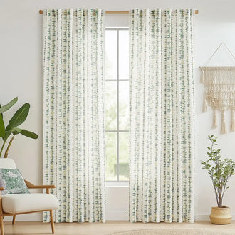 
                    
                      Boho Prism Triangle Stripe Linen Curtains - Jinchan Home
                    
                  