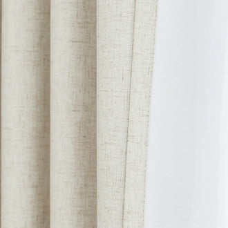 
                    
                      Lined Linen-Blend Solid Grommet Curtains - Jinchan Home
                    
                  