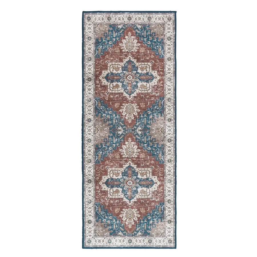 Vintage Persian-Style Distressed Area Rug - Jinchan Home