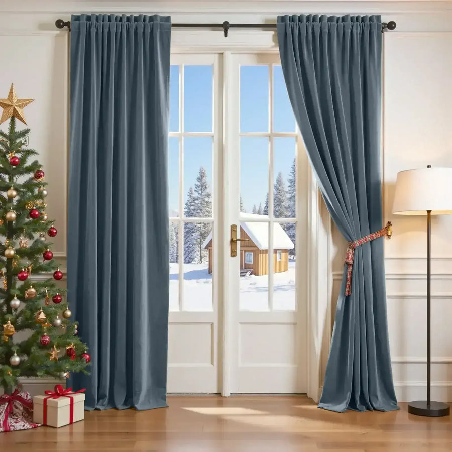 Velvet Curtain (1 Panel) - Jinchan Home