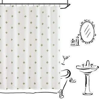 
                    
                      Minimalist Cross Pattern Shower Curtain - Jinchan Home
                    
                  