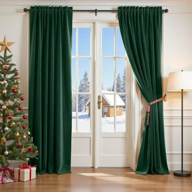 Velvet Curtain (1 Panel) - Jinchan Home