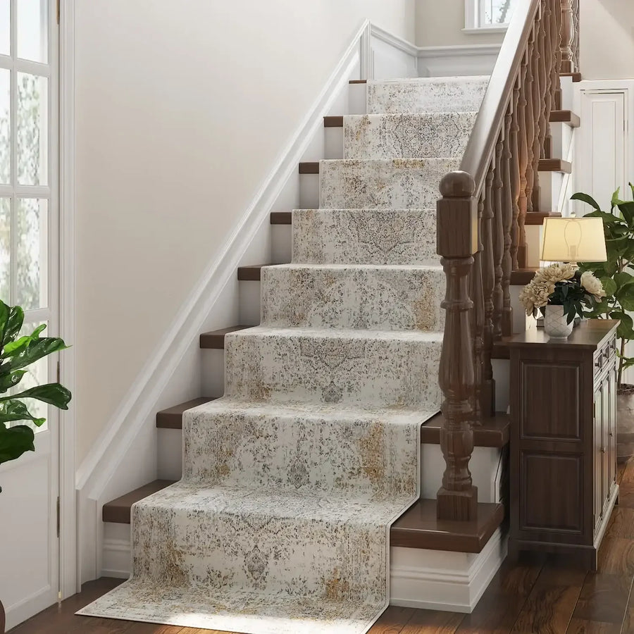Hazy Medallion Rug - Jinchan Home