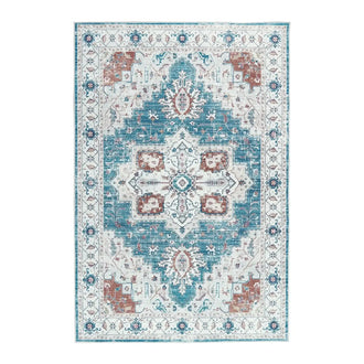 
                    
                      Vintage Persian-Style Distressed Area Rug - Jinchan Home
                    
                  