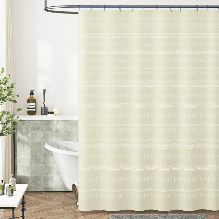 Tribal Geometric Striped Shower Curtain - Jinchan Home