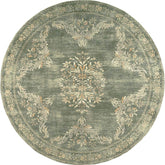 Soft Vintage Acanthus Floral Scrollwork Rug - Jinchan Home