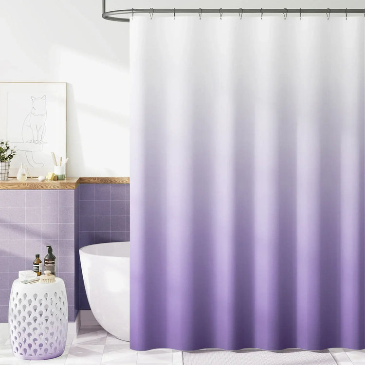 Smooth Gradient Tone Shower Curtain - Jinchan Home