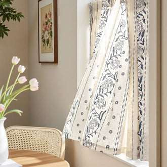 
                    
                      Rod Pocket Vintage Ditsy Floral & Vine Kitchen Curtains - Jinchan Home
                    
                  