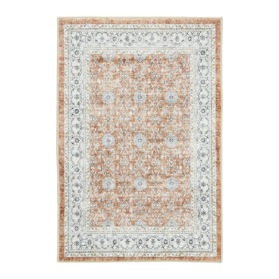 All Over Floral Pattern Vintage Persian Medallion Rug - Jinchan Home