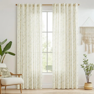 
                    
                      Boho Prism Triangle Stripe Linen Curtains - Jinchan Home
                    
                  
