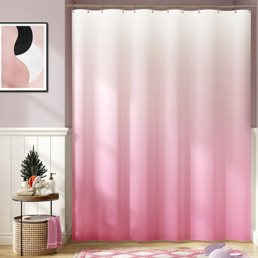 Smooth Gradient Tone Shower Curtain - Jinchan Home