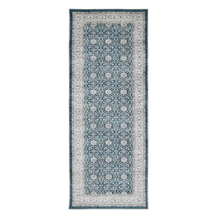 All Over Floral Pattern Vintage Persian Medallion Rug - Jinchan Home