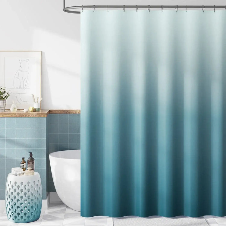 Smooth Gradient Tone Shower Curtain - Jinchan Home