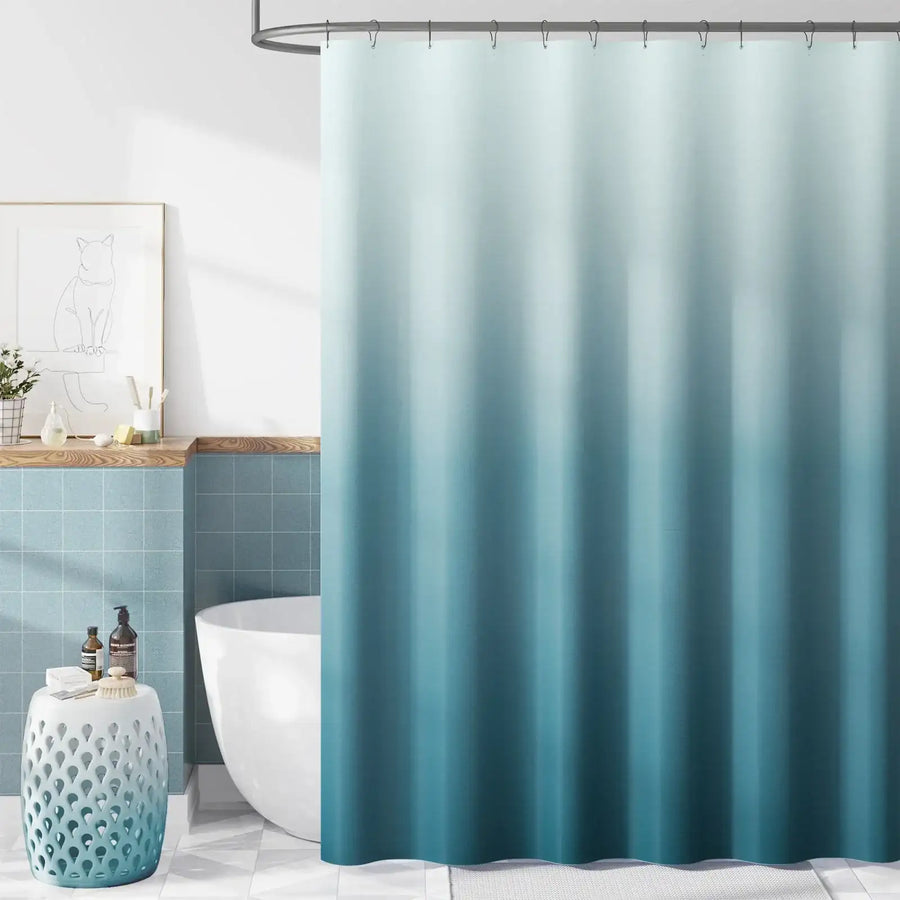 Smooth Gradient Tone Shower Curtain - Jinchan Home