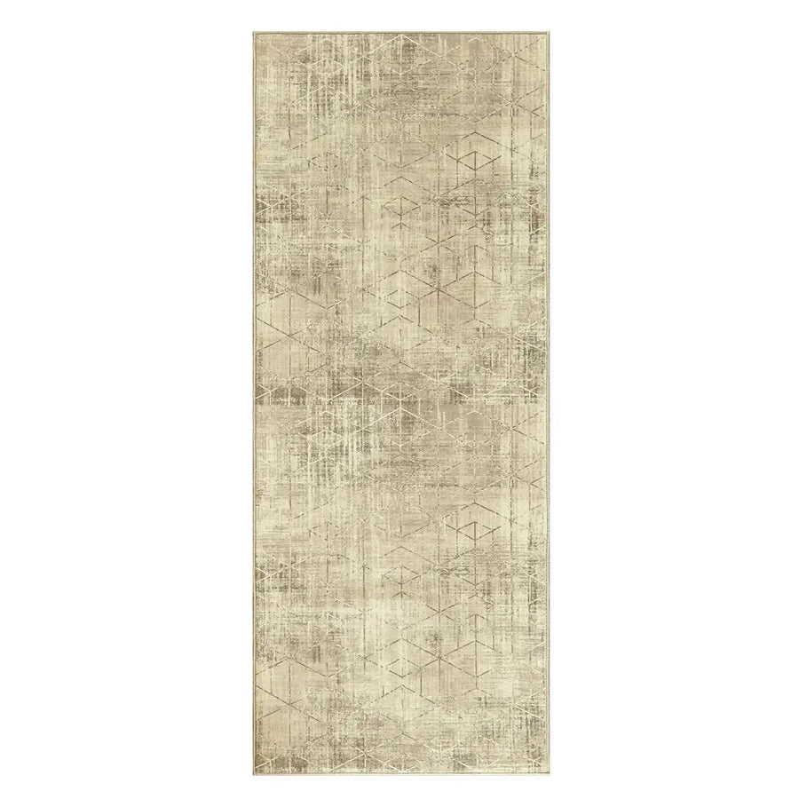 Distressed Geometric Area Rug - Jinchan Home