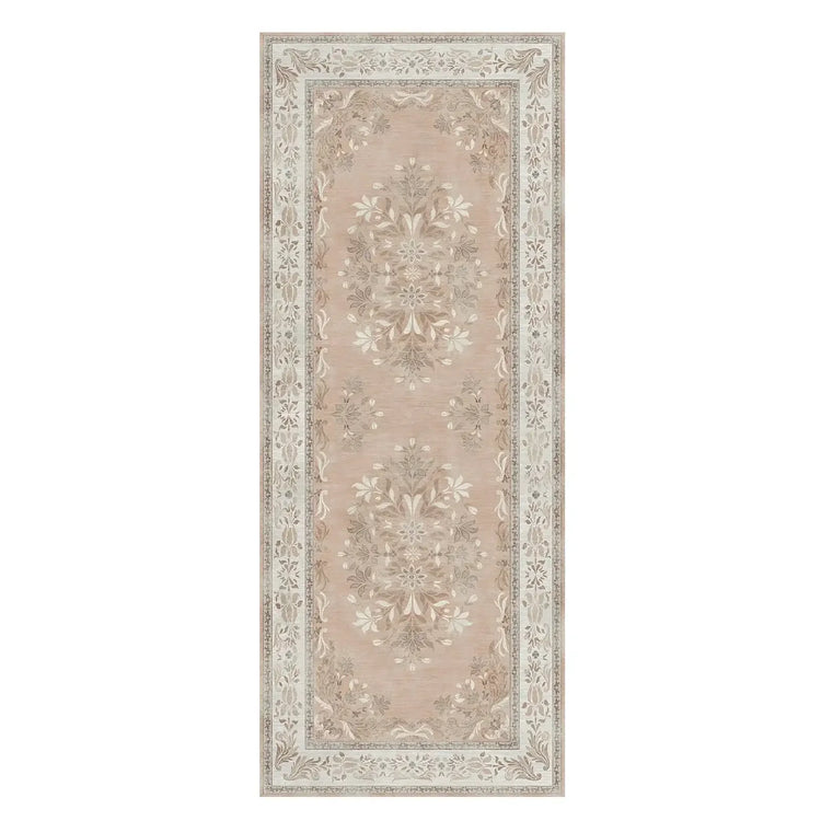 Soft Vintage Acanthus Floral Scrollwork Rug - Jinchan Home