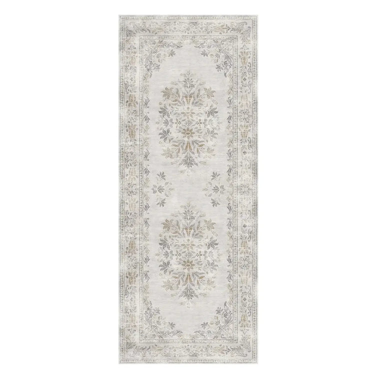 Soft Vintage Acanthus Floral Scrollwork Rug - Jinchan Home