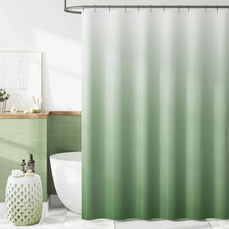 Smooth Gradient Tone Shower Curtain - Jinchan Home