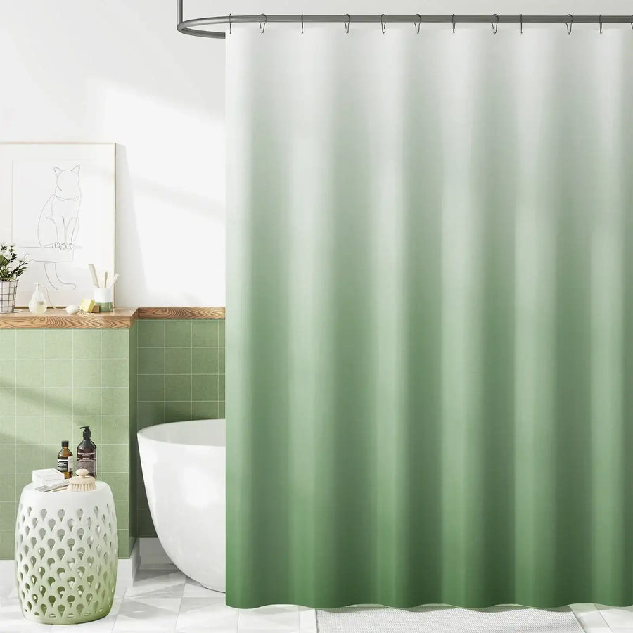 Smooth Gradient Tone Shower Curtain - Jinchan Home