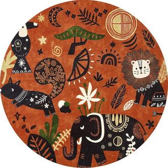 
                    
                      Boho Aesthetic Tropical Animal Doodle Rug - Jinchan Home
                    
                  